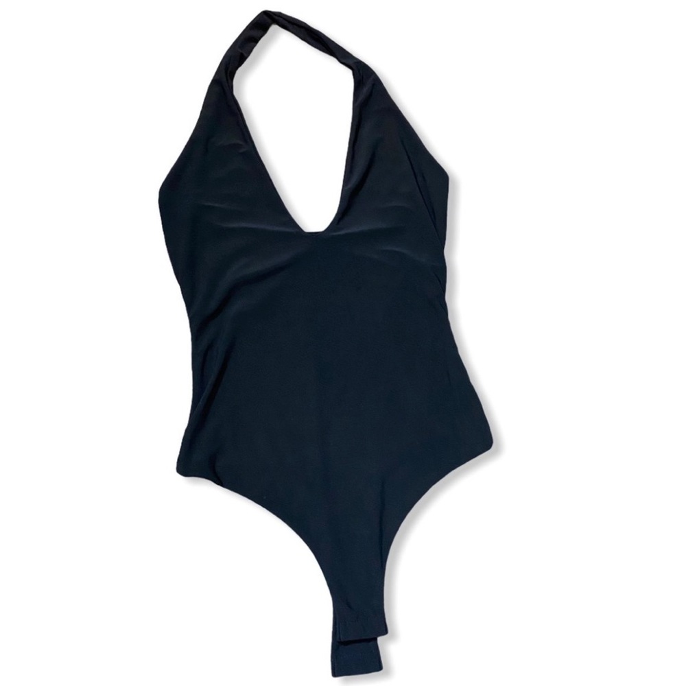 Deep u-neck body suit